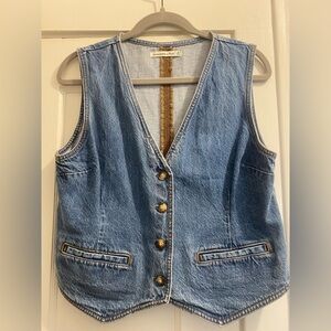 Abercrombie & Fitch Blue Denim Vest